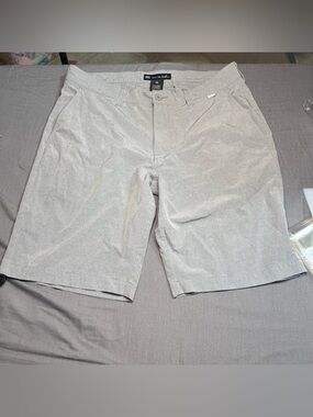 Travis Mathew Light Gray Men's Flat Front Shorts